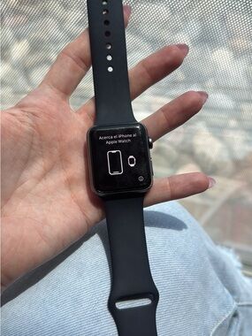 Apple Watch Series 3 in Black with Black Sport Band